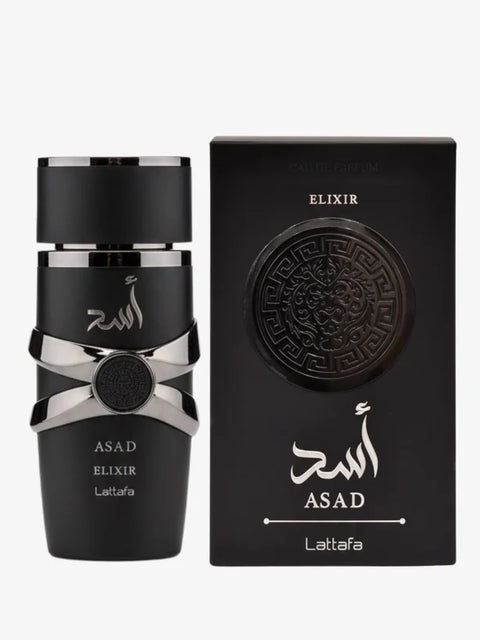 Asad Elixir by Lattafa – Long-Lasting Spicy Amber Fragrance for Men (100ml EDP) — alternate view