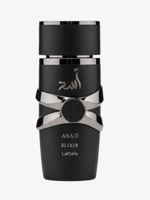 Asad Elixir by Lattafa – Long-Lasting Spicy Amber Fragrance for Men (100ml EDP)