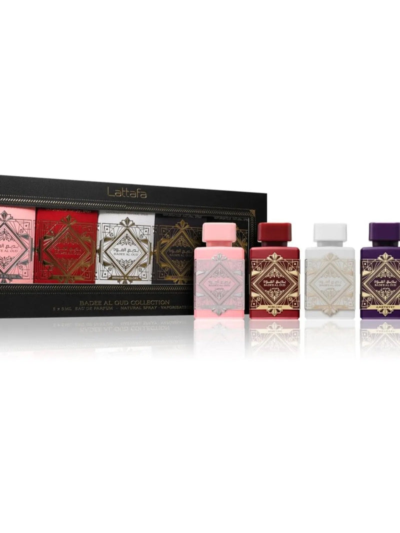 Badee Al Oud Collection Set 5x 5ml Lattafa