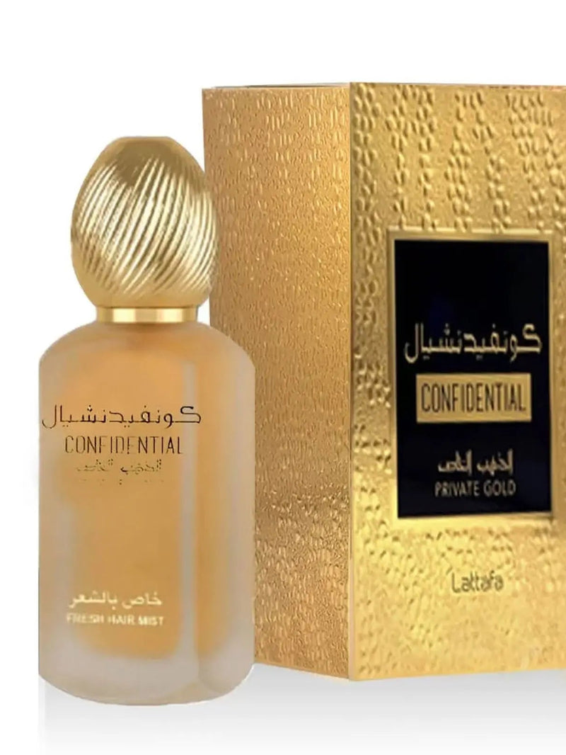 Confidential Private Gold Hair Mist 50ml Lattafa