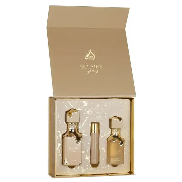 Eclaire Gift Set 100ml + 12ml + Hairmist Lattafa