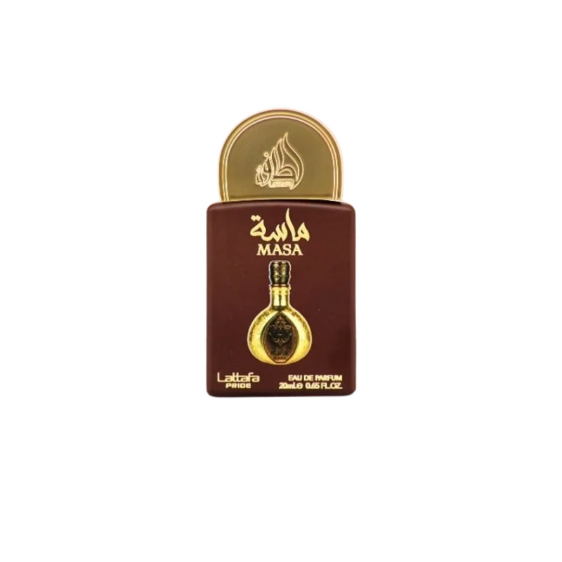 LATTAFA PRIDE PERFUME SET OF 5 X 20ML (Art of Arabia 3, Ajwaa, Al Qiam Gold, Masa, Brioche Vanille)