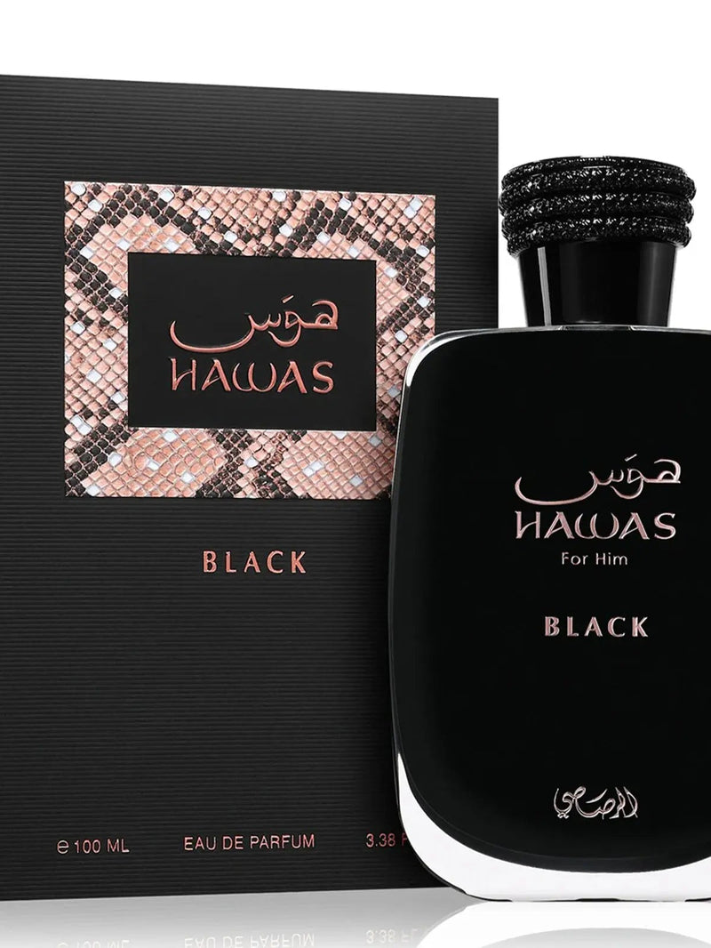 Hawas Black For Him Perfume 100ml EDP Rasasi