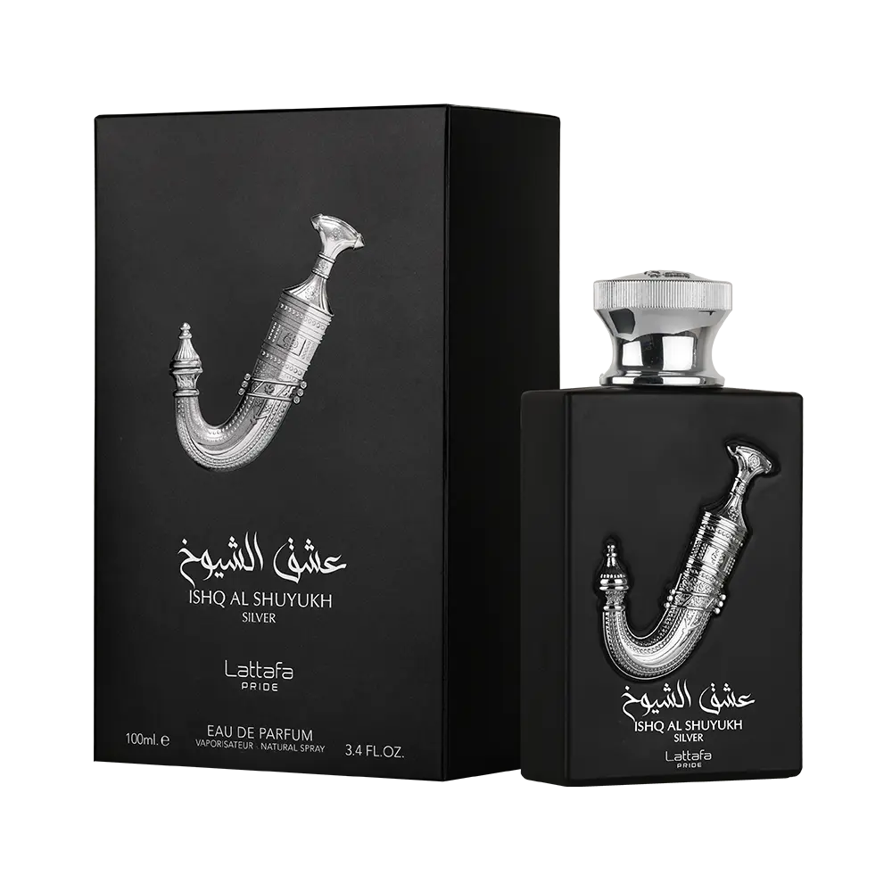 Ishq Al Shuyukh Silver 100ml EDP by Lattafa Pride
