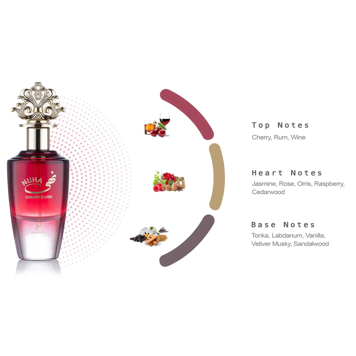 Nuha Cherry Blush Perfume 85ml EDP Khadlaj by Khadlaj